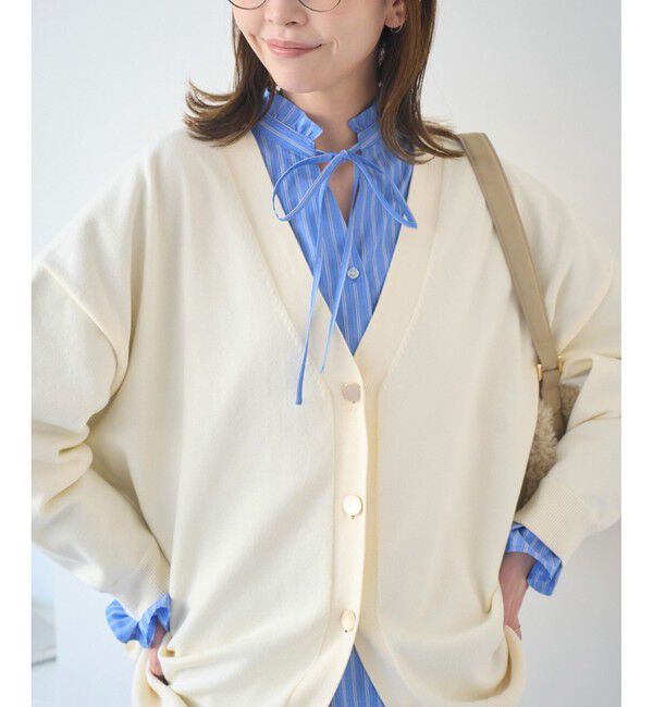 Rope&rsquo;Picnic「Vネックフォルムカーディガン」|カーディガン|