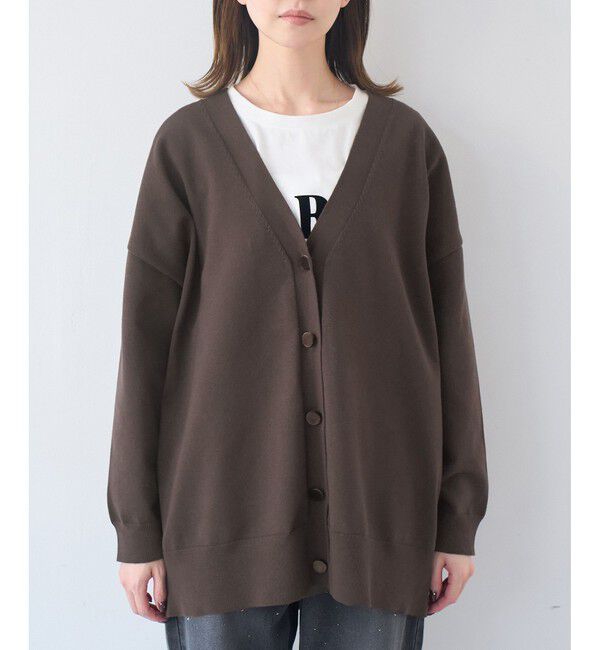 Rope&rsquo;Picnic「Vネックフォルムカーディガン」|カーディガン|