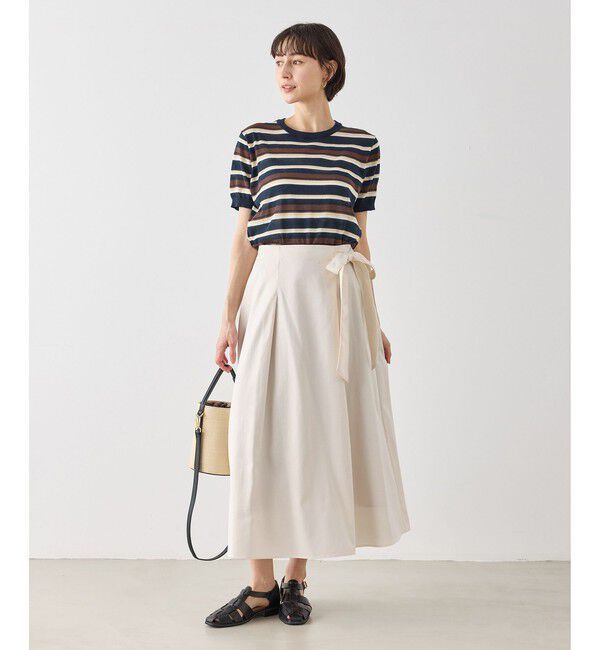 Rope&rsquo;Picnic「ウエストリボンラップボリュームスカート」|スカート|