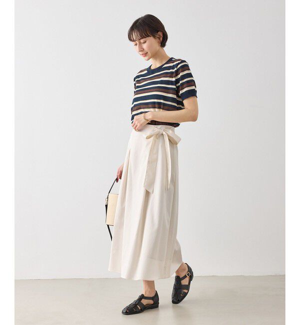 Rope&rsquo;Picnic「ウエストリボンラップボリュームスカート」|スカート|