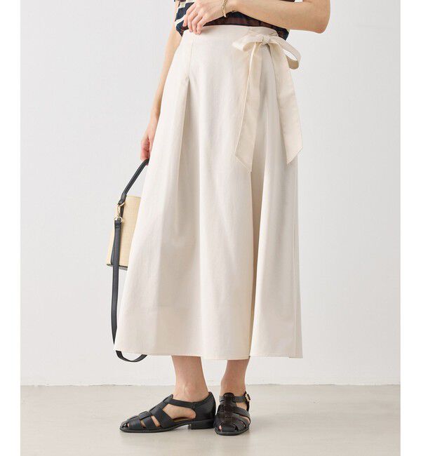 Rope&rsquo;Picnic「ウエストリボンラップボリュームスカート」|スカート|