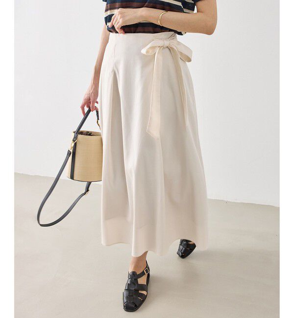 Rope&rsquo;Picnic「ウエストリボンラップボリュームスカート」|スカート|