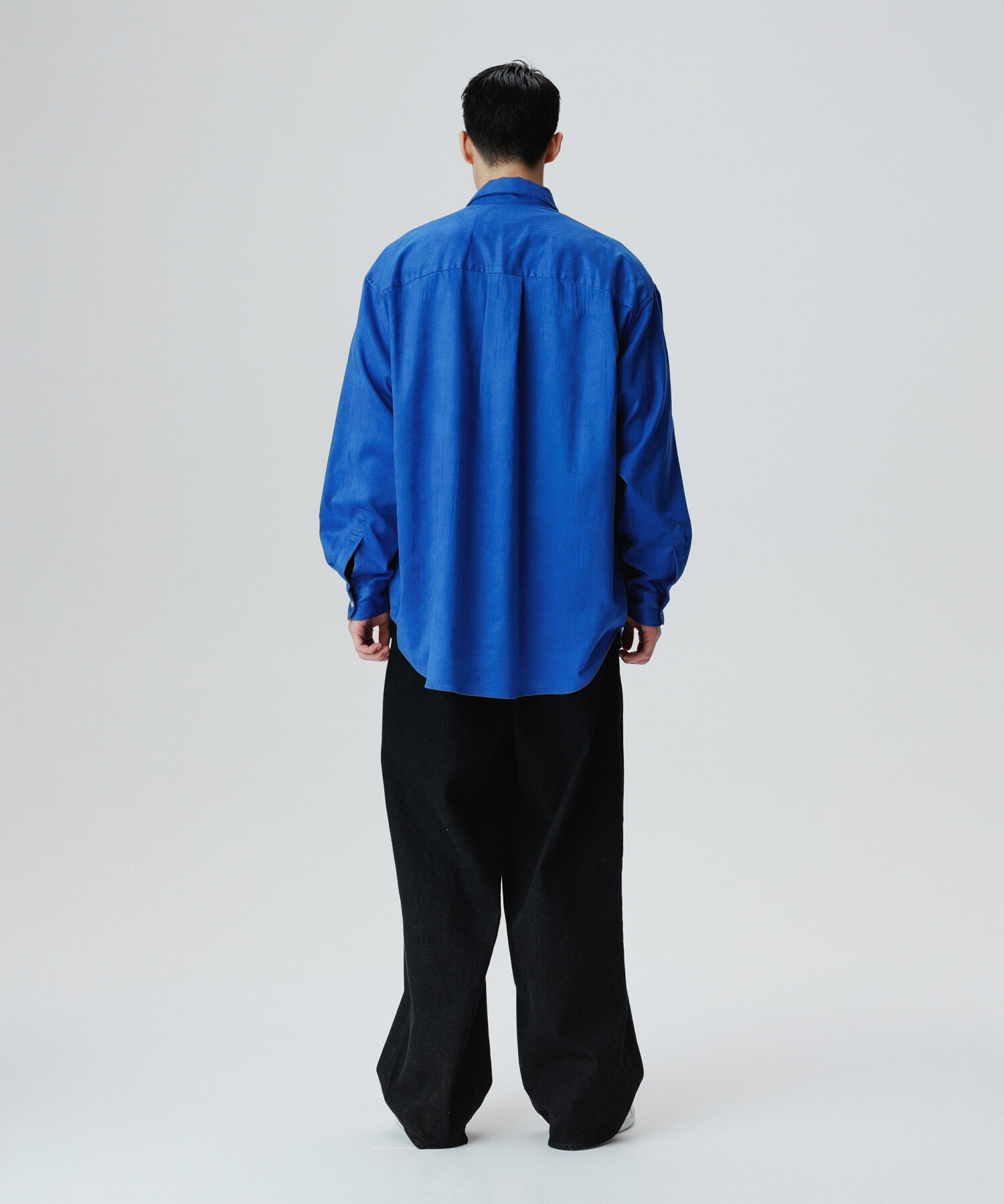 ADAM ET ROPE'「【コットンUSA】デニム 3タック ワイド スラックス / サステナブル / セットアップ対応」|デニム|