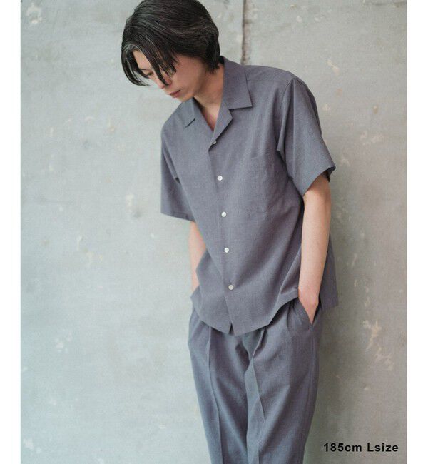 ADAM ET ROPE'「接触冷感【RIRANCHA】セットアップ / オープンカラーシャツ & スラックス」|スーツ|