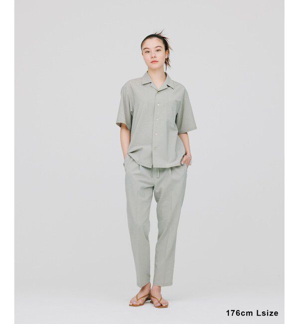 ADAM ET ROPE'「接触冷感【RIRANCHA】セットアップ / オープンカラーシャツ & スラックス」|スーツ|