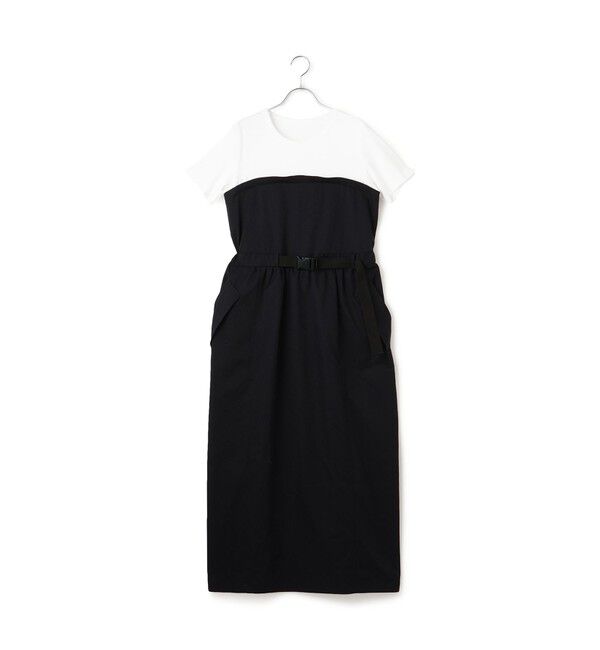 ADAM ET ROPE'「【サステナブル】撥水コンビワンピース」|ワンピース|