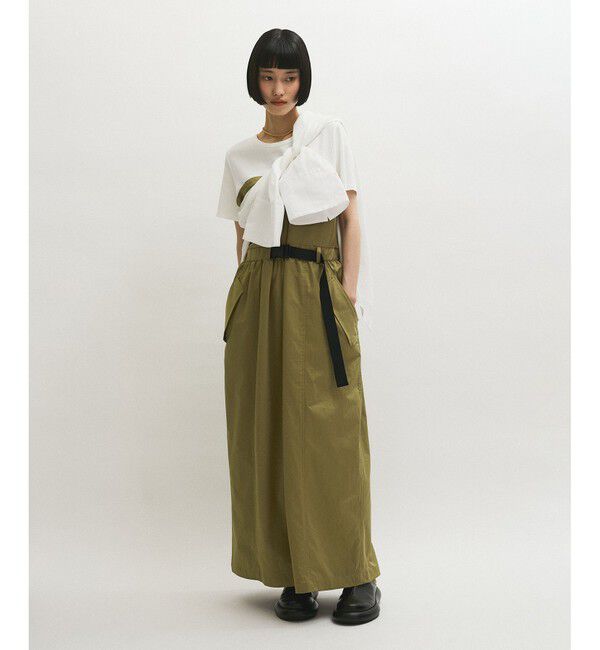 ADAM ET ROPE'「【サステナブル】撥水コンビワンピース」|ワンピース|