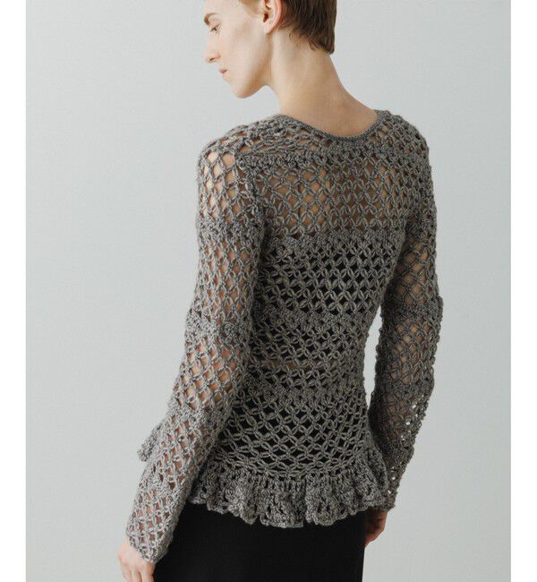 ADAM ET ROPE'「【EMOELLE】クロシェカーディガン」|カーディガン|