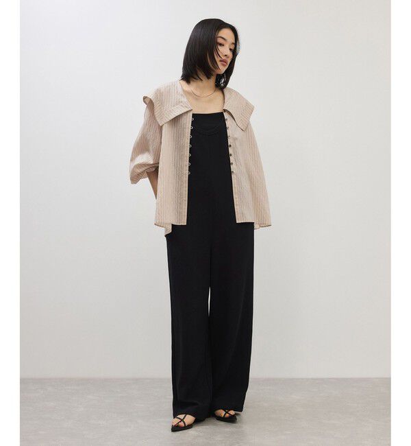 ADAM ET ROPE'「ワイドカラーブラウス」|シャツ・ブラウス|