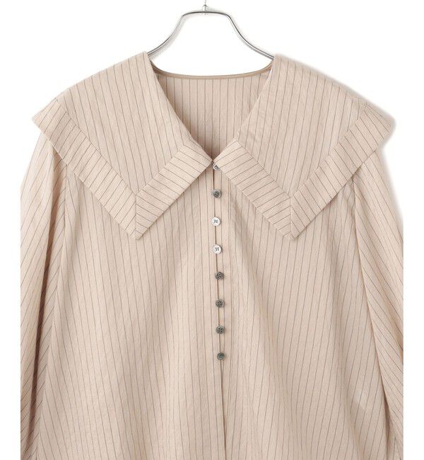 ADAM ET ROPE'「ワイドカラーブラウス」|シャツ・ブラウス|