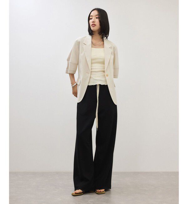 ADAM ET ROPE'「バレルスリーブジャケット」|テーラードジャケット|