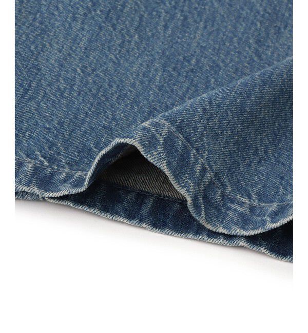 ADAM ET ROPE'「【サステナブル】エンブロイダリーハイウエストデニムパンツ」|デニム|