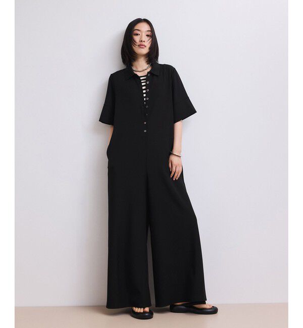 ADAM ET ROPE'「【WEB限定】・【定番】ポロシャツオールインワン」|オールインワン|