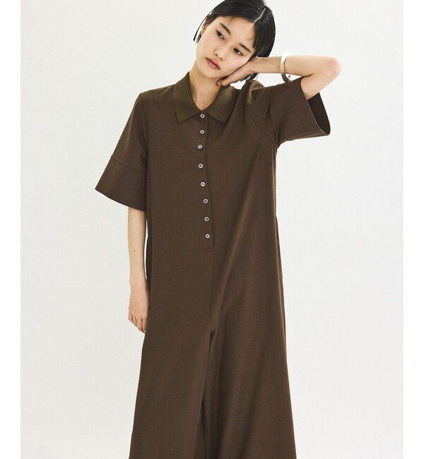 ADAM ET ROPE'「【WEB限定】・【定番】ポロシャツオールインワン」|オールインワン|