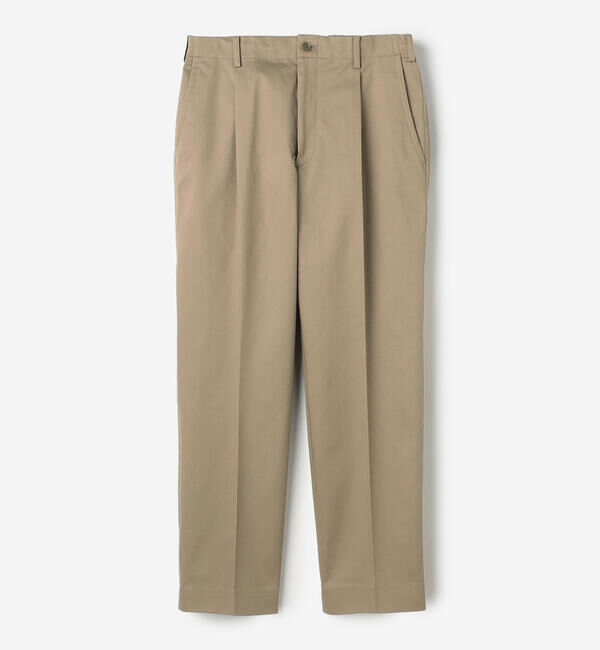  「MORRIS & SONS | 1Pテーパードストレッチパンツ MEN」|チノ|BEIGE
