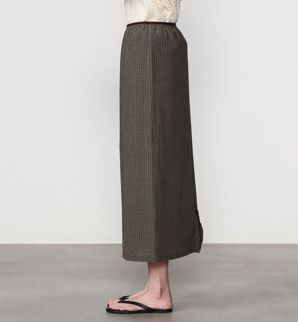  「BRACCAE | シャーリング タイトスカート WOMEN」|スカート|