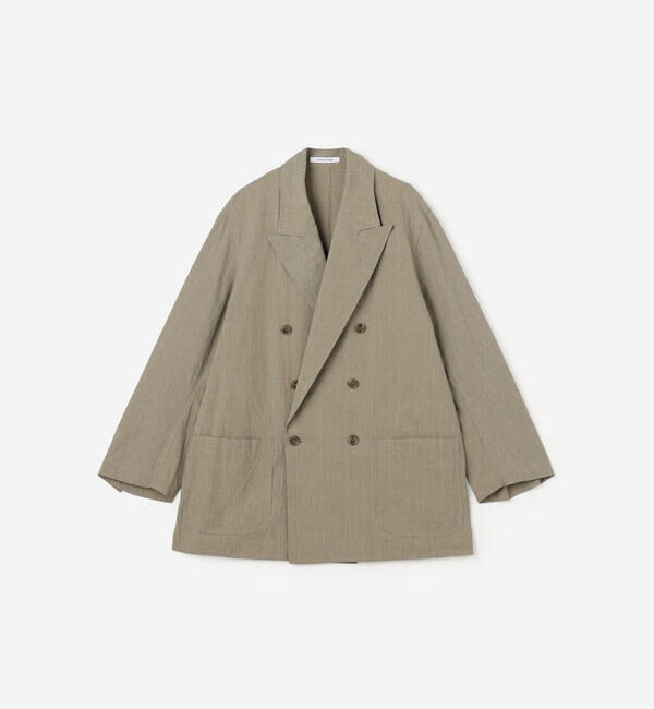  「CHEMISE D'ADAM | 〈別注〉コットン ダブルブレスト シャツジャケット WOMEN」|テーラードジャケット|