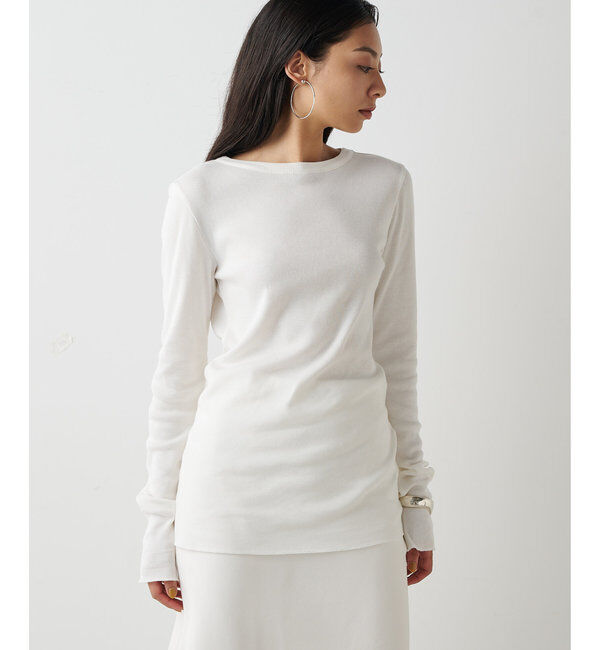  「コットンテレコクルーネックプルオーバー」|Tシャツ・カットソー|