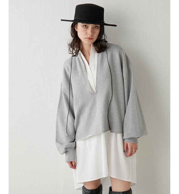  「スウェットVネックプルオーバー２」|Tシャツ・カットソー|