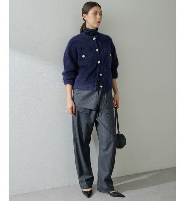  「ファーボタンジャケット」|ニット・セーター|