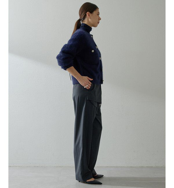  「ファーボタンジャケット」|ニット・セーター|