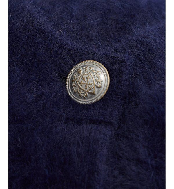  「ファーボタンジャケット」|ニット・セーター|