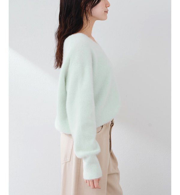  「フォックスウール Vネックプルオーバー」|ニット・セーター|