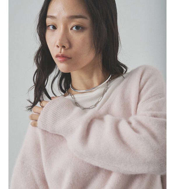  「フォックスウール Vネックプルオーバー」|ニット・セーター|