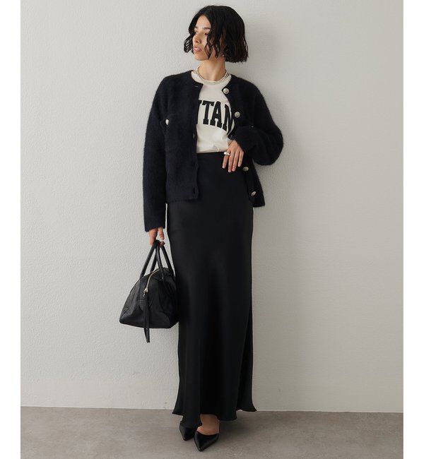  「サテンフレアスカート」|スカート|