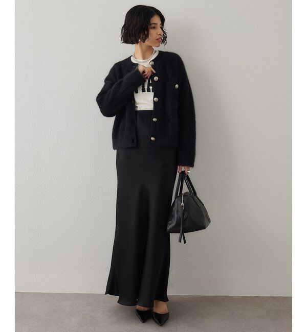  「サテンフレアスカート」|スカート|