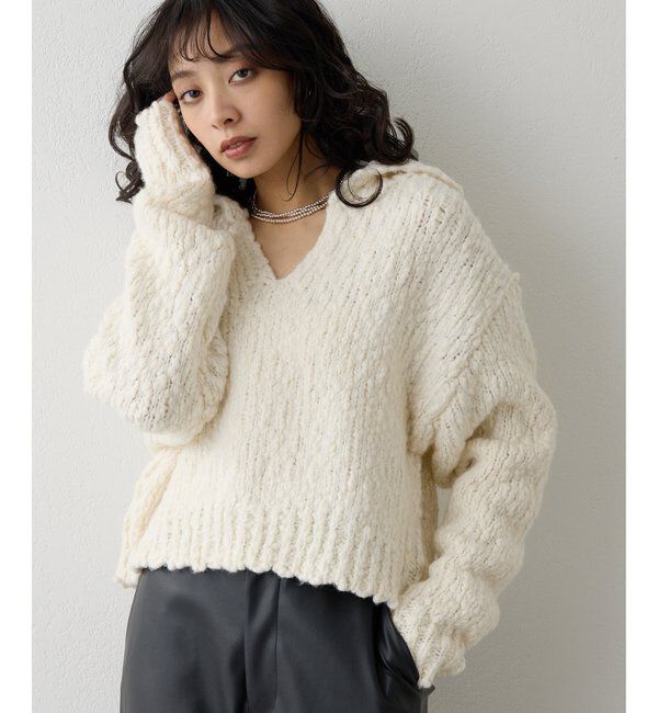  「ローゲージスキッパープルオーバー」|ニット・セーター|