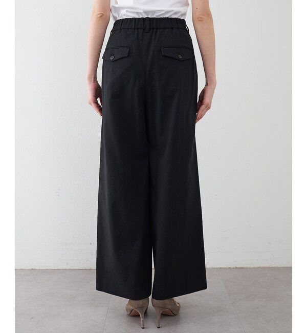 THE PAUSE「【THE PAUSE】コットンリネンタックパンツ」|チノ|