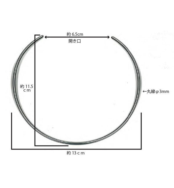  「【PAPILLONNER/パピヨネ】ステンレスメタルチョーカー」|リング|