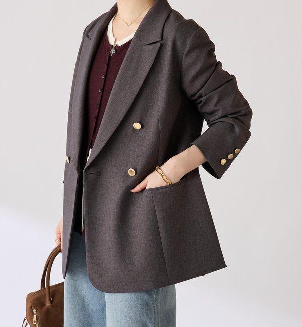  「ウールライクダブルジャケット」|デニムジャケット|