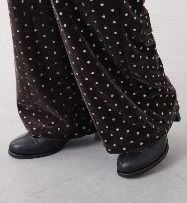  「	グリッタードットベロアキャミセットアップ」|ワンピース|