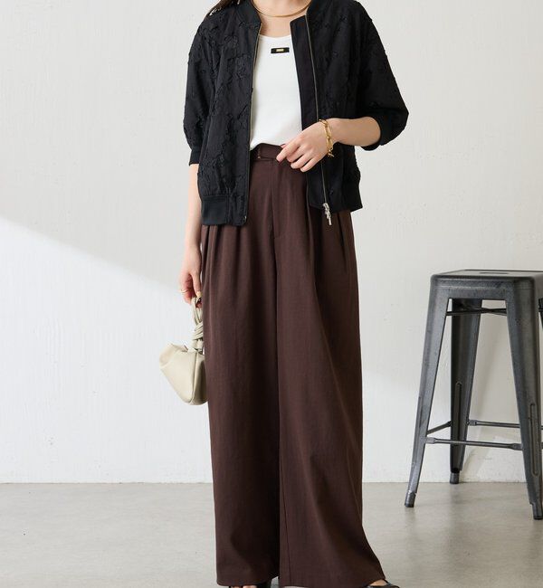  「【レースアイテム】ローン&times;レースキルトブルゾン」|ブルゾン・スタジャン|