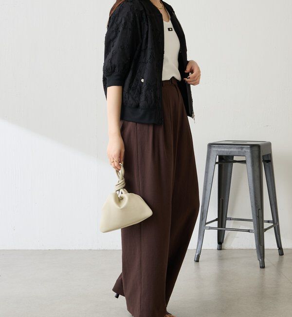  「【レースアイテム】ローン&times;レースキルトブルゾン」|ブルゾン・スタジャン|