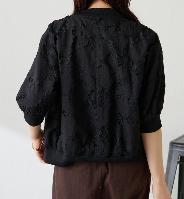  「【レースアイテム】ローン&times;レースキルトブルゾン」|ブルゾン・スタジャン|