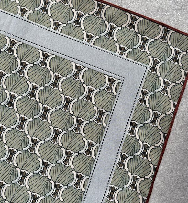  「【WEB限定】リバーシブル幾何柄スカーフ」|マフラー|