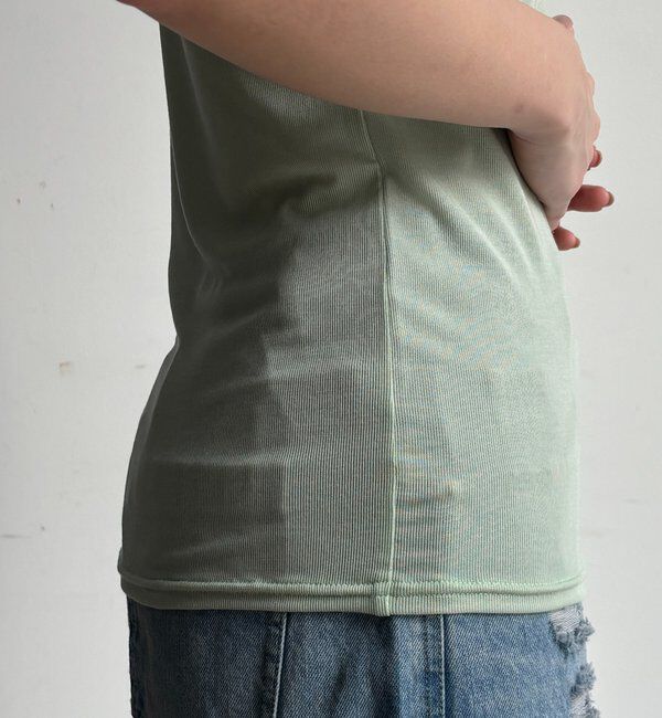  「シアー切替タンク」|Tシャツ・カットソー|