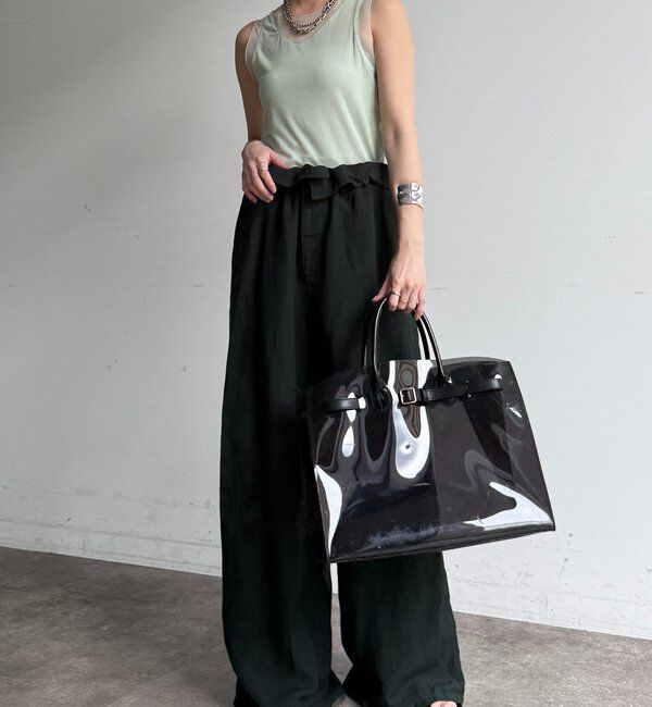  「シアー切替タンク」|Tシャツ・カットソー|