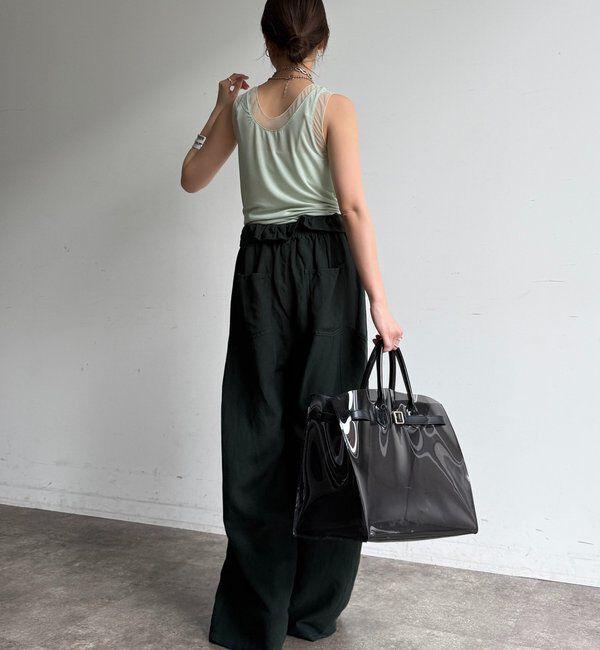  「シアー切替タンク」|Tシャツ・カットソー|