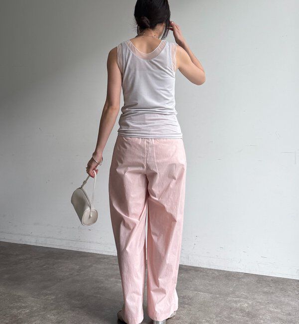  「シアー切替タンク」|Tシャツ・カットソー|