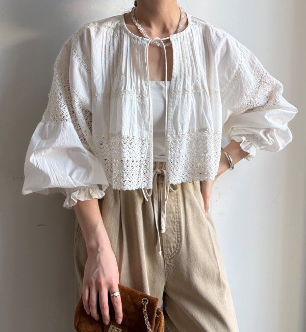  「インドレースボレロブラウス」|シャツ・ブラウス|