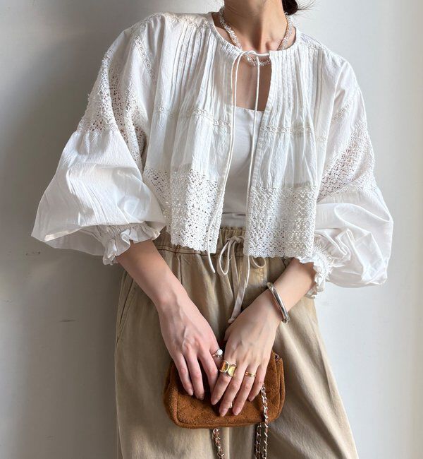  「インドレースボレロブラウス」|シャツ・ブラウス|