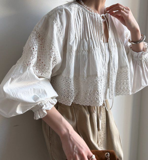  「インドレースボレロブラウス」|シャツ・ブラウス|
