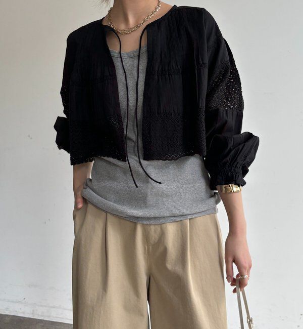  「インドレースボレロブラウス」|シャツ・ブラウス|