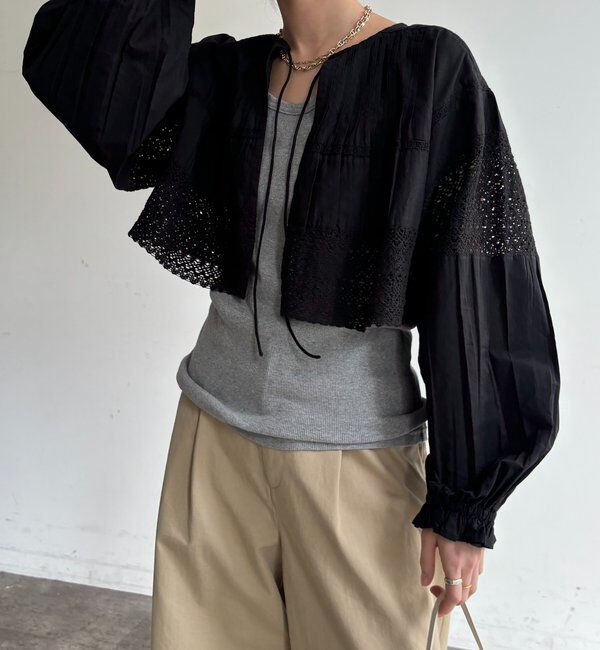  「インドレースボレロブラウス」|シャツ・ブラウス|