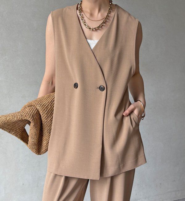  「【WEB限定】接触冷感ベスト」|ベスト・ジレ|