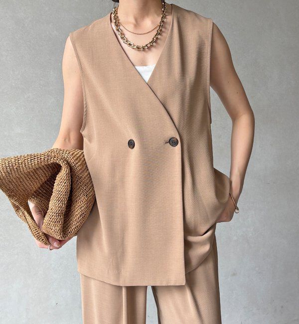  「【WEB限定】接触冷感ベスト」|ベスト・ジレ|